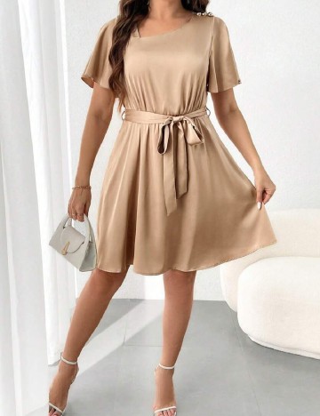 
						Rochie scurta SHEIN CURVE, crem