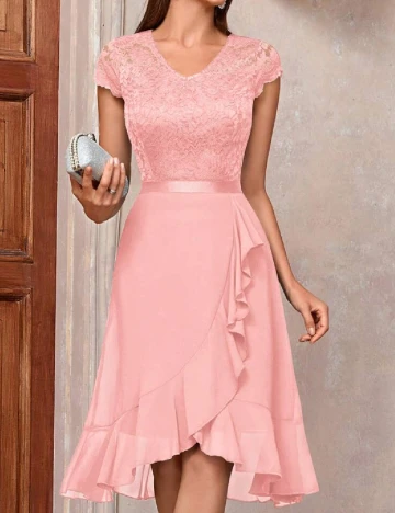 Rochie scurta Miusol, roz Roz
