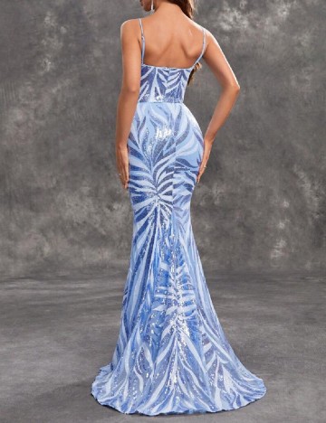Rochie lunga Giffniseti, albastru