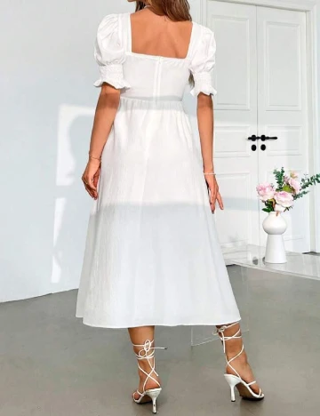 Rochie medie SHEIN, alb Alb