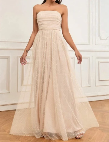 Rochie lunga SHEIN, crem