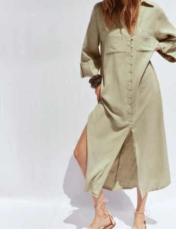 Rochie medie Zara, verde