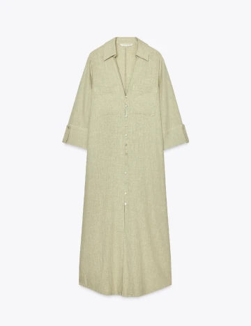 Rochie medie Zara, verde