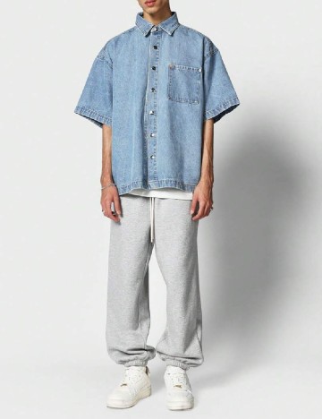 
						Camasa Oversize SUMWON, albastru