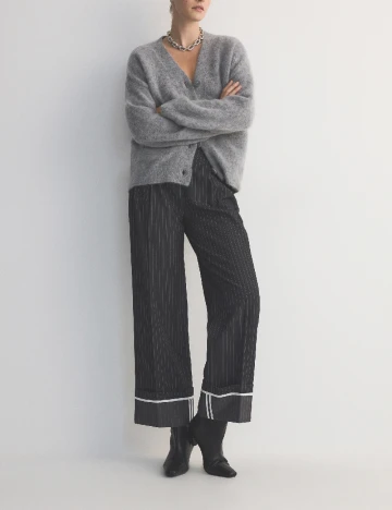 Pantaloni Reserved, gri inchis