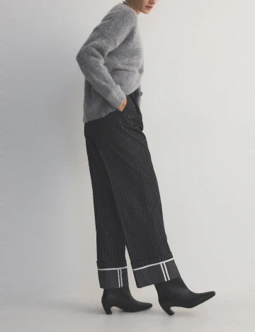 Pantaloni Reserved, gri inchis