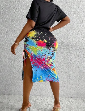 Rochie medie SHEIN CURVE, mix culori