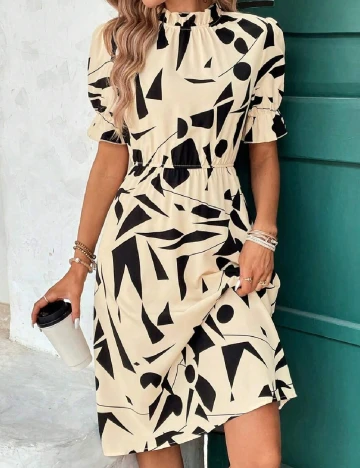 Rochie medie SHEIN, crem
