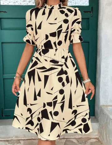 Rochie medie SHEIN, crem