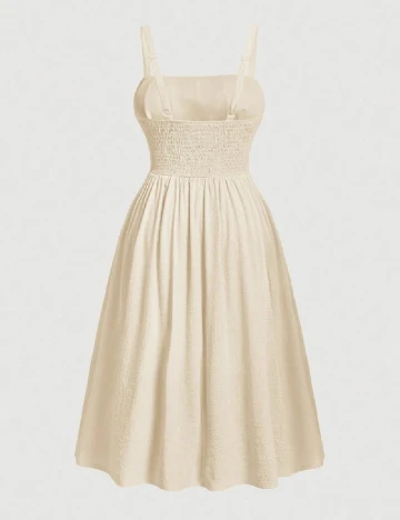 Rochie medie SHEIN CURVE, crem