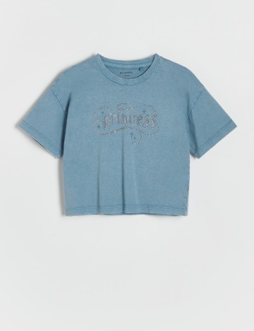 Tricou Reserved, albastru