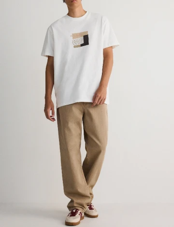 Tricou Reserved, ecru Alb