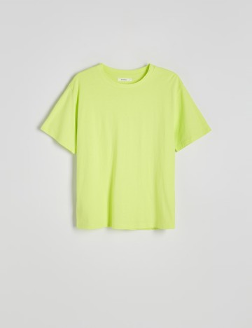 Tricou Oversize Reserved, verde neon