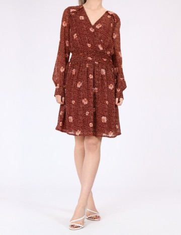 Rochie scurta Vero Moda, maro
