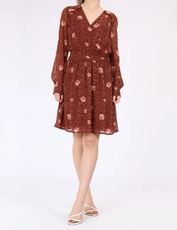 Rochie scurta Vero Moda, maro