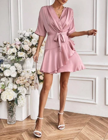 Rochie scurta SHEIN, roz