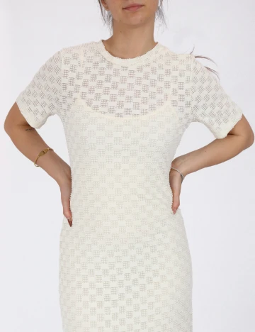 Rochie lunga Vero Moda, crem