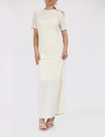 Rochie lunga Vero Moda, crem
