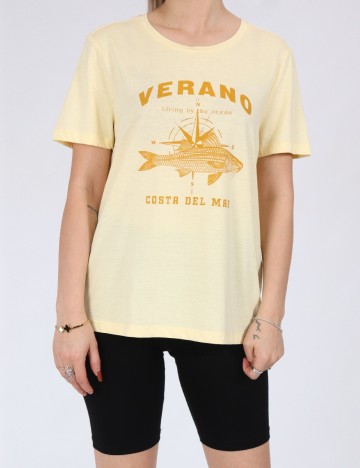 
						Tricou Vero Moda, galben