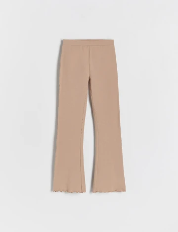 Pantaloni Reserved, maro deschis