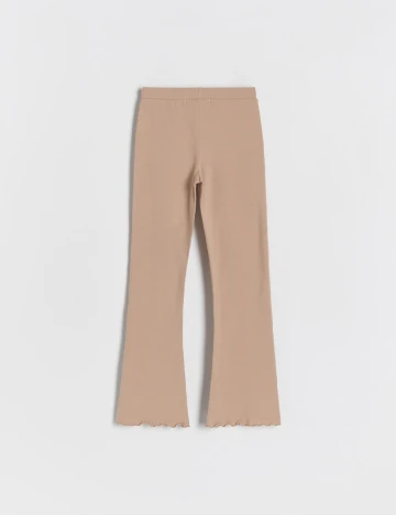 Pantaloni Reserved, maro deschis