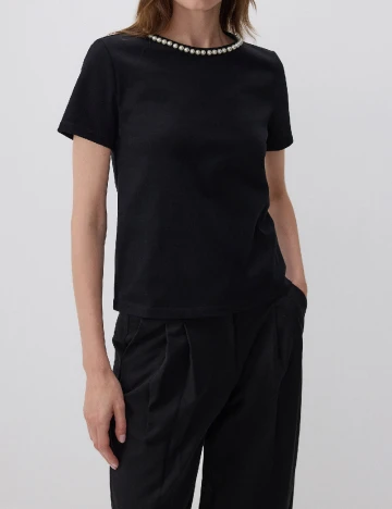 Tricou Reserved, negru