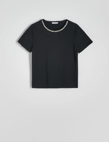 Tricou Reserved, negru