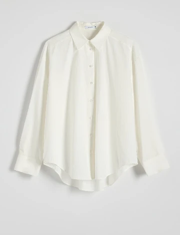 Camasa Oversize Reserved, ecru