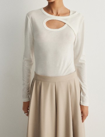 
						Bluza Reserved, alb