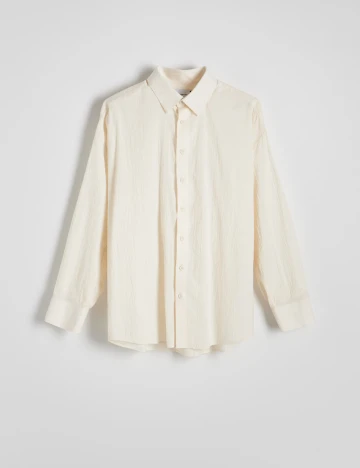 Camasa Oversize Reserved, ecru