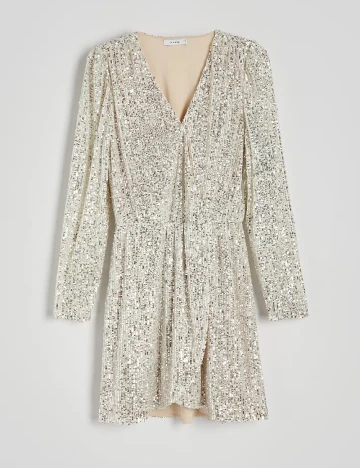 Rochie scurta Reserved, crem