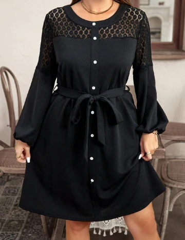 Rochie scurta SHEIN CURVE, negru