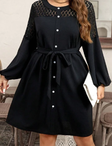 Rochie scurta SHEIN CURVE, negru