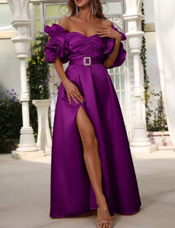 Rochie lunga Faeriesty, mov