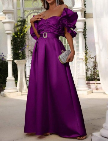 Rochie lunga Faeriesty, mov