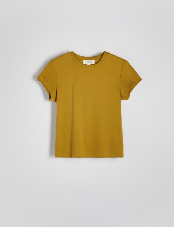 
						Tricou Reserved, verde oliv