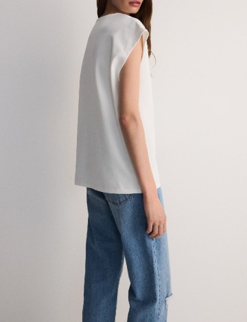 Tricou Reserved, alb