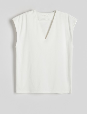 Tricou Reserved, alb