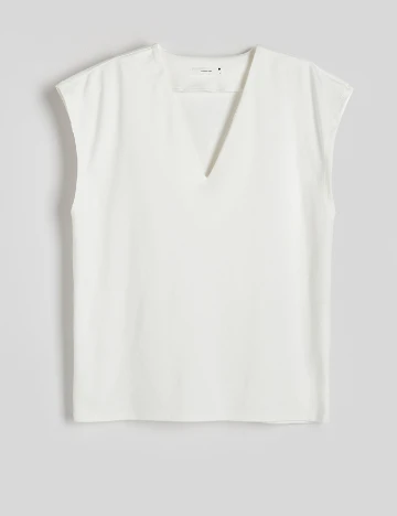 Tricou Reserved, alb