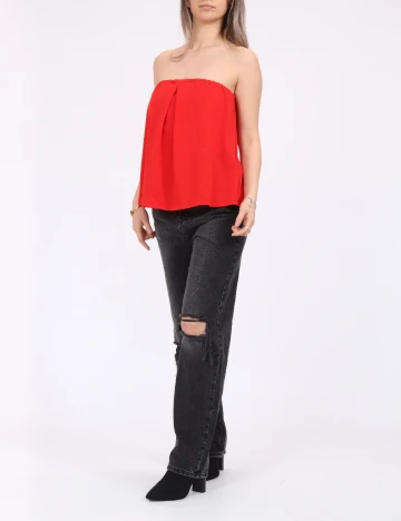 Top Vero Moda, rosu Rosu