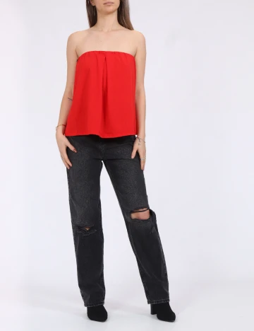Top Vero Moda, rosu Rosu