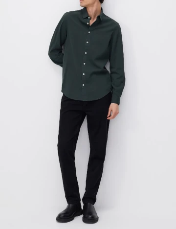 Camasa Reserved, verde inchis