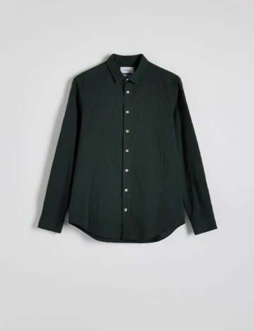 Camasa Reserved, verde inchis
