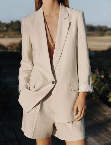 Sacou Oversize Zara, bej