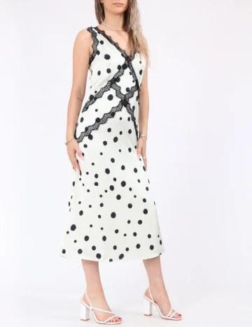 Rochie medie Coast, ecru