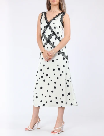 Rochie medie Coast, ecru