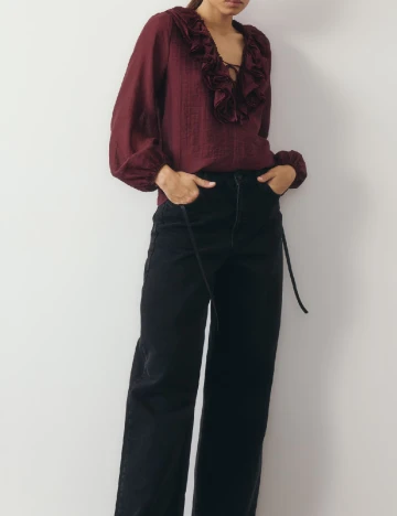 Bluza Reserved, visiniu Rosu