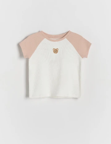 Tricou Reserved, alb
