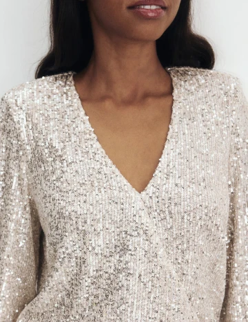 Rochie scurta Reserved, crem