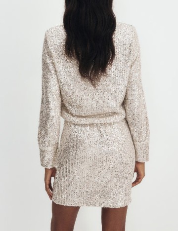Rochie scurta Reserved, crem